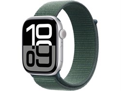 Watch Series 10 46 мм Silver (Серебристый) Алюминиевый корпус с Lake Green Sport Loop 46000 - фото 112599