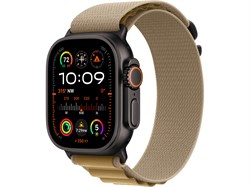 Watch Ultra 2 49 мм Чёрный Титан корпус c Tan Alpine Loop ремешком - L (165-210 мм) MYTF3-MYQ23