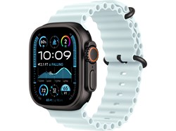 Watch Ultra 2 49 мм Чёрный Титан корпус c Ice Blue Ocean Band MYTC3-MYP83