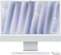 iMac 24 M4 (10/10) 16 ГБ 512 ГБ английская клавиатура (KB-US) Silver (Серебристый) MWUV3**, Standard glass MWUV3LL