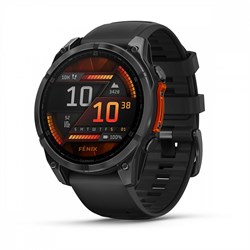 Fenix 8, 47 мм Amoled серый черный силиконовый ремешок 010-02904-00, 010-02904-09 010-02904-00