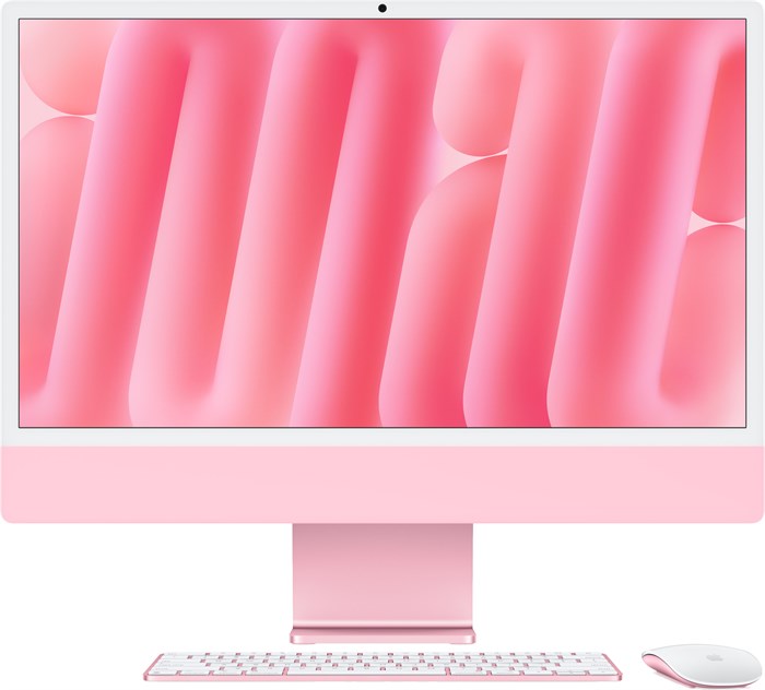 iMac 24, M4 (8c CPU, 8c GPU), RAM 16 ГБ, SSD 256 ГБ, английская раcкладка (KB-US), Pink (Розовый), partnum, Standard glass 1001003 - фото 20624