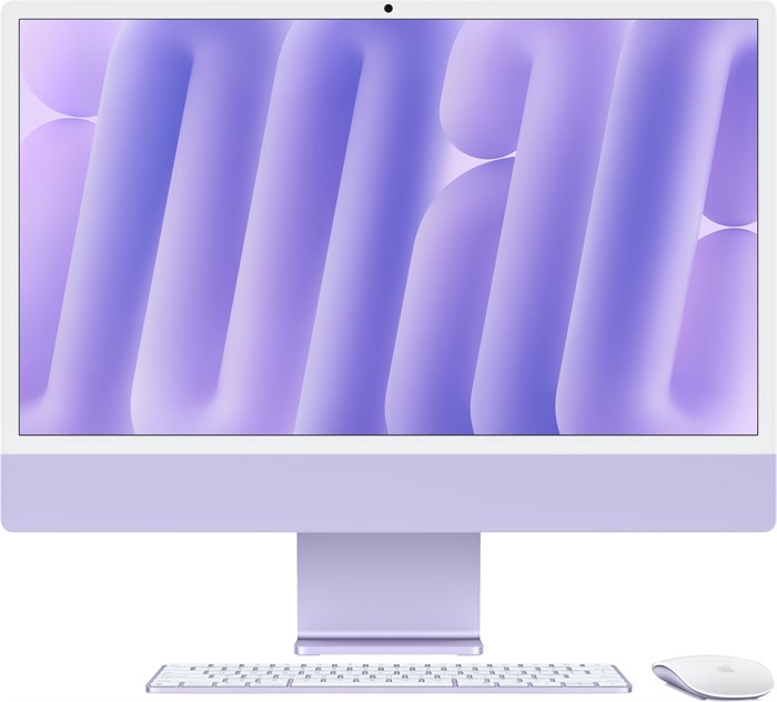 iMac 24, M4 (8c CPU, 8c GPU), RAM 16 ГБ, SSD 1 ТБ (1024 ГБ), английская раcкладка (KB-US), Purple (Фиолетовый), partnum, Standard glass 1001016 - фото 20663