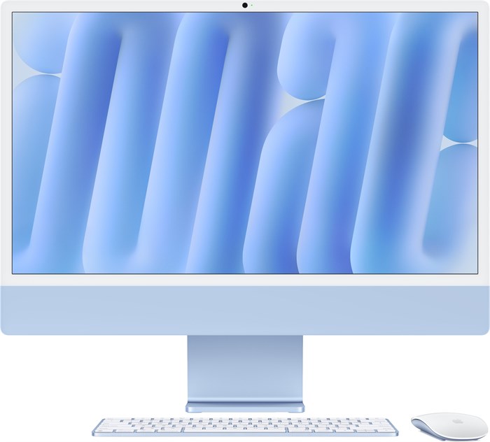 iMac 24, M4 (8c CPU, 8c GPU), RAM 24 ГБ, SSD 256 ГБ, английская раcкладка (KB-US), Blue (Голубой), partnum, Standard glass 1001022 - фото 20681