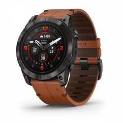 Epix Pro (Gen 2) Sapphire Edition 51 мм титановый угольно-серый DLC коричневый кожаный ремешок 010-02804-30 24306 - фото 44285
