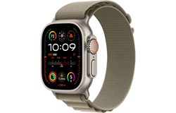 Watch Ultra 2 49 мм корпус из титана цвет ремешка Olive Alpine Loop размер L (165-210 мм) 27069 - фото 50685