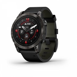 Epix Pro (Gen 2) Sapphire Edition 47 мм титановый угольно-серый DLC черный кожаный ремешок 010-02803-30 41491 - фото 99413