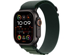 Watch Ultra 2 49 мм Чёрный Титан корпус c Dark Green Alpine Loop ремешком - M (145-190 мм) 45883