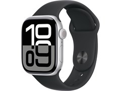 Watch Series 10 42 мм Silver (Серебристый) Алюминиевый корпус с Black Sport Band - S/M (130-180 мм) 45905