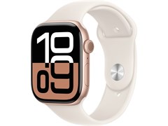 Watch Series 10 46 мм Rose Gold (Розовое золото) Алюминиевый корпус с Starlight Sport Band - S/M (140-190 мм) 46011