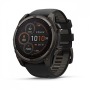 Fenix 8, 51 мм Solar Sapphire титановый угольно-серый с DLC-покрытием и черным ремешком 010-02907-11 47128