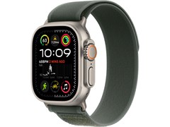 Watch Ultra 2 49 мм Натуральный Титан корпус c Green Trail Loop ремешком - M/L (145-220 мм) MYT73-MXTP3