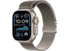 Watch Ultra 2 49 мм Натуральный Титан корпус c Натуральный Титан с Titanium Milanese Loop ремешком - L (180-210 мм) MYT03-MXKE3-MX5T3