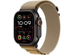 Watch Ultra 2 49 мм Чёрный Титан корпус c Tan Alpine Loop ремешком - S (130-160 мм) MYTF3-MYQ03