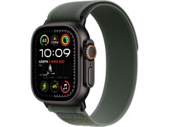 Watch Ultra 2 49 мм Чёрный Титан корпус c Green Trail Loop ремешком - M/L (145-220 мм) MYTJ3-MYQ43