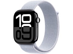 Watch Series 10 46 мм Jet Black (Глянцевый чёрный) Алюминиевый корпус с Blue Cloud Sport Loop MWX13-MXL53