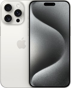 iPhone 15 Pro Max, 256 ГБ, White Titanium (Белый Титан), nano Sim + eSim MU6Q3J