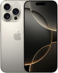 iPhone 16 Pro, 128 ГБ, Натуральный Титан (Natural Titanium), nano Sim + eSim MYMY3J