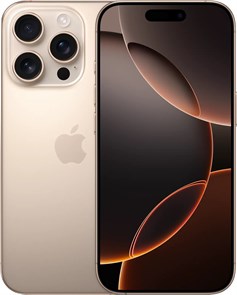 iPhone 16 Pro Max, 256 ГБ, Пустынный Титан (Desert Titanium), nano Sim + eSim MYWJ3J