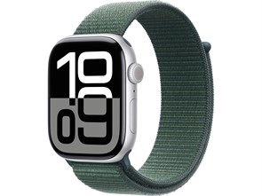 Watch Series 10, 42 мм, Silver (Серебристый), Алюминиевый корпус с Lake Green Sport Loop MWWW3-MXL23