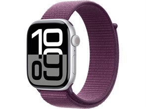 Watch Series 10, 42 мм, Silver (Серебристый), Алюминиевый корпус с Plum Sport Loop MWWW3-MXKY3