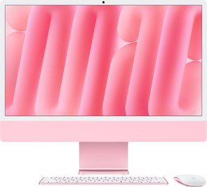 iMac 24, M4 (8c CPU, 8c GPU), RAM 16 ГБ, SSD 256 ГБ, английская раcкладка (KB-US), Pink (Розовый), partnum, Standard glass 1001003