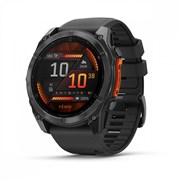 Fenix 8 - 51 мм, Amoled, серый, черный силиконовый ремешок 010-02905-00