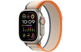 Watch Ultra 2 49 мм корпус из титана цвет ремешка Orange/Beige Trail Loop размер S/M (130-180 мм) 21347