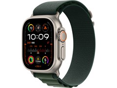 Watch Ultra 2 49 мм Натуральный Титан корпус c Dark Green Alpine Loop ремешком - L (165-210 мм) 22955