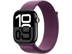 Watch Series 10 42 мм Jet Black (Глянцевый чёрный) Алюминиевый корпус с Plum Sport Loop 23067