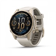 Fenix 8, 43 мм Amoled Sapphire золотистый корпус дымчато-серый ремешок 010-02903-11 29956