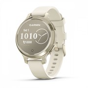 Lily 2 Active с золотистым безелем, бежевый силиконовый ремешок 010-02891-00 30498