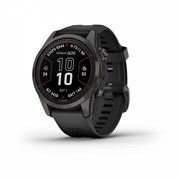 Fenix 7s Pro Sapphire Solar титановый угольно-серый DLC с силиконовым ремешком 010-02776-11 35671