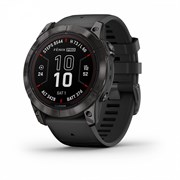 Fenix 7x Pro Sapphire Solar Edition Титановый угольно-серый корпус с DLC-покрытием и черным ремешком 010-02778-11 41394