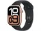 Watch Series 10 42 мм Rose Gold (Розовое золото) Алюминиевый корпус с Black Sport Band - S/M (130-180 мм) 45932 - фото 112427
