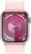 Watch Series 9 45 мм корпус из алюминия в цвете Pink (Розовый) нейлоновый ремешок в цвете Light Pink (Нежно-Розовый) MR9J3