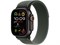 Watch Ultra 2 49 мм Чёрный Титан корпус c Green Trail Loop ремешком - S/M (130-180 мм) MYTJ3-MYQ33