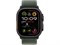Watch Ultra 2 49 мм Чёрный Титан корпус c Green Trail Loop ремешком - S/M (130-180 мм) MYTJ3-MYQ33