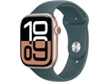 Watch Series 10, 42 мм, Rose Gold (Розовое золото), Алюминиевый корпус с Lake Green Sport Band - S/M (130-180 мм) MWWY3-MXL93 - фото 20101