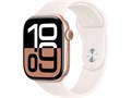 Watch Series 10 42 мм Rose Gold (Розовое золото) Алюминиевый корпус с Light Blush Sport Band - M/L (150-200 мм) MWWY3-MXLP3-MWWJ3 - фото 20140